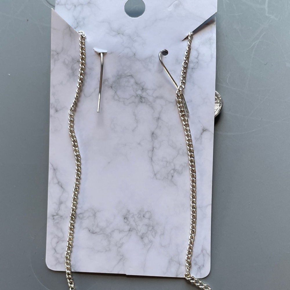 Turquoise/Silver Pendant Necklace Set - Picture 4 of 5